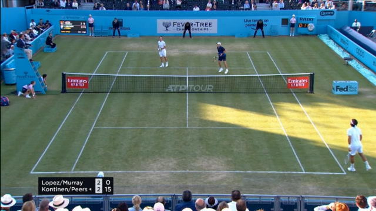 تنس: بطولة كوينز – موراي ولوبيز الى نهائي منافسات الزوجي