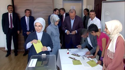 Cumhurbaşkanı Recep Tayyip Erdoğan, oyunu kullandı - İSTANBUL