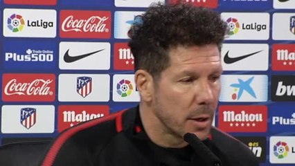 Simeone: "Vitolo tiene predisposición, entusiasmo y mañana empezará el partido"