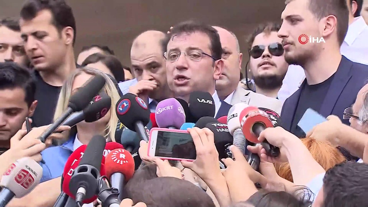 İstanbul Büyükşehir Belediye Başkan Adayı Ekrem İmamoğlu oyunu kullandıktan sonra açıklamalarda bulundu