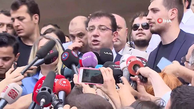 İstanbul Büyükşehir Belediye Başkan Adayı Ekrem İmamoğlu oyunu kullandıktan sonra açıklamalarda bulundu