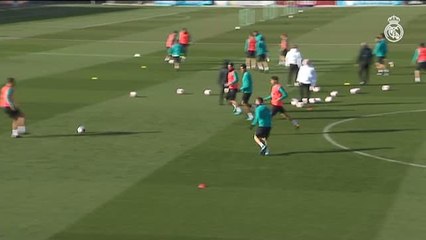 Primer entrenamiento del 2018 para el Real Madrid pensando en el Numancia