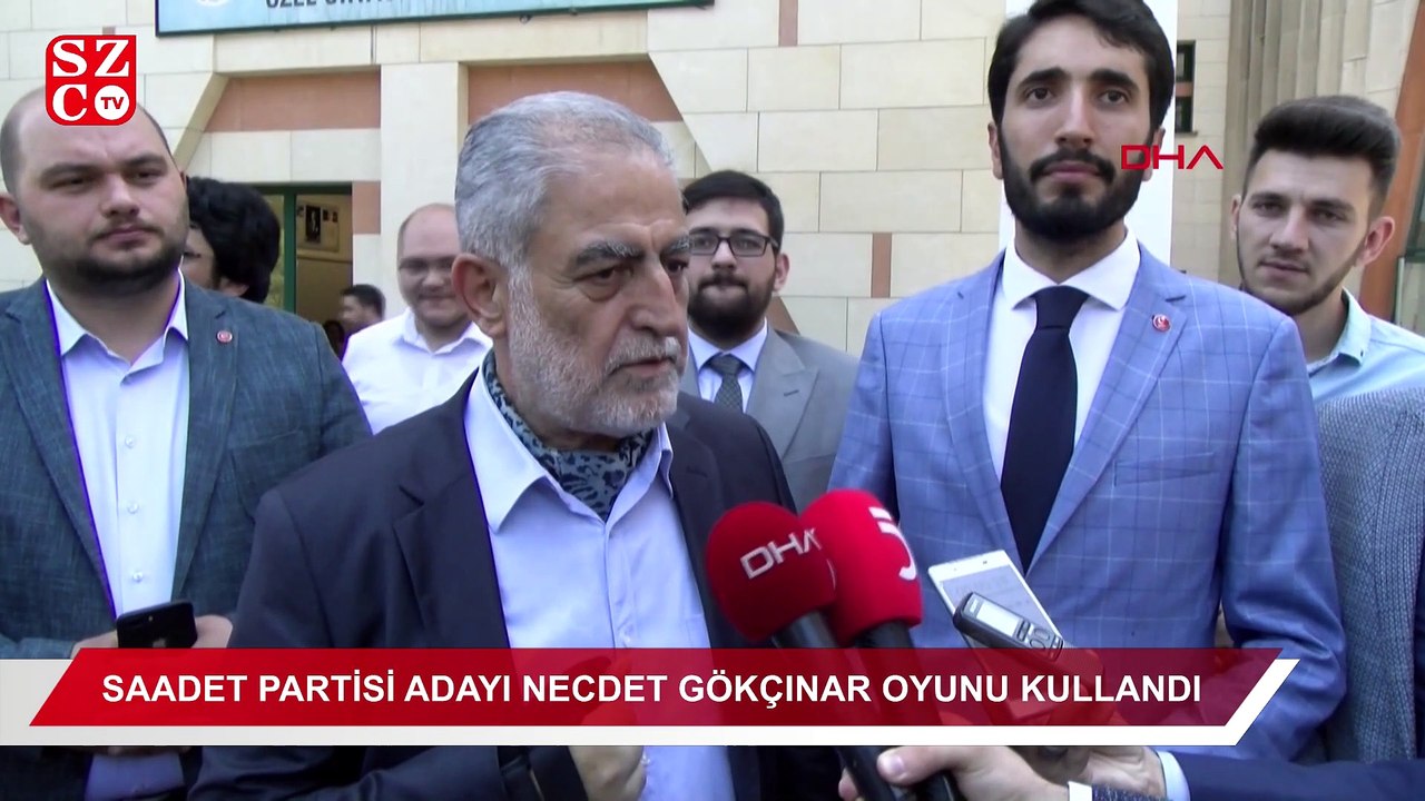 Saadet Partisi Adayı Necdet Gökçınar oyunu kullandı