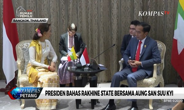 Presiden Jokowi Bahas Keamanan Rakhine State Bersama Aung San Suu Kyi