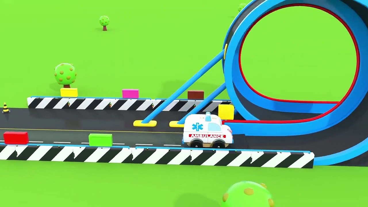 Colors for Children to Learn with Train Transporter Toy Dump Trucks - Educational Videos