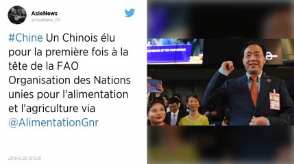 Le Chinois Qu Dongyu est élu directeur général de la FAO