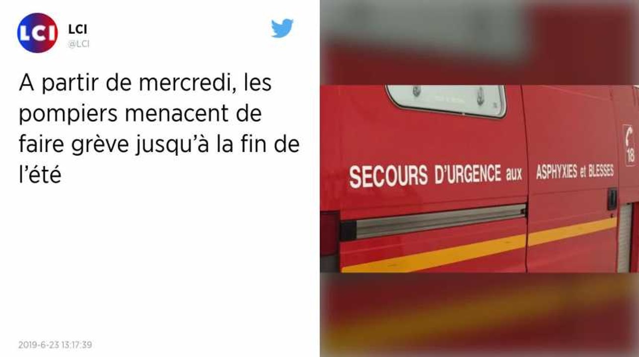 Préavis de grève chez les pompiers à partir de mercredi et jusqu’au 31 août