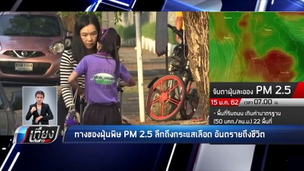 ทางของฝุ่นพิษ PM 2.5 ลึกถึงกระแสเลือด อันตรายถึงชีวิต - เที่ยงทันข่าว