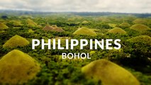 Bohol - The Jewel of the Philippines -  (4k - Aerial - Time lapse - Tilt shift)