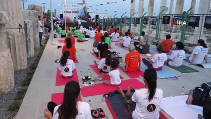 Antik kentte yoga yaptılar