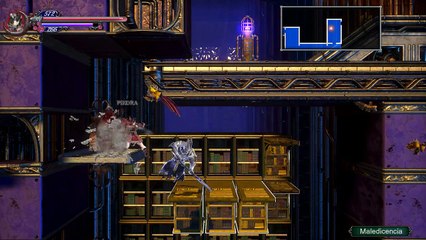 Bloodstained ROTN,Gameplay Español 5, La vampiresa de la sombrilla y  el Dragon oscuro