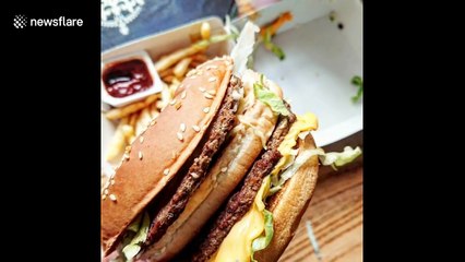 Ice cream maker creates Grand Big Mac ice cream!