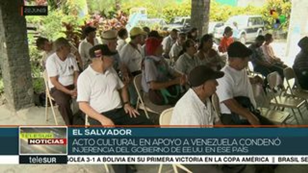 Activistas de El Salvador expresan apoyo a Venezuela