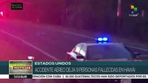 Desplome de una aeronave en Hawai deja 9 muertos