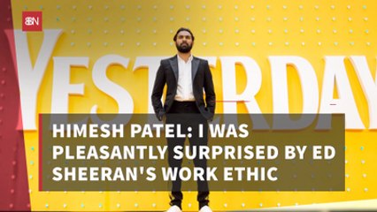 Himesh Patel's Impression of Ed Sheeran On Set