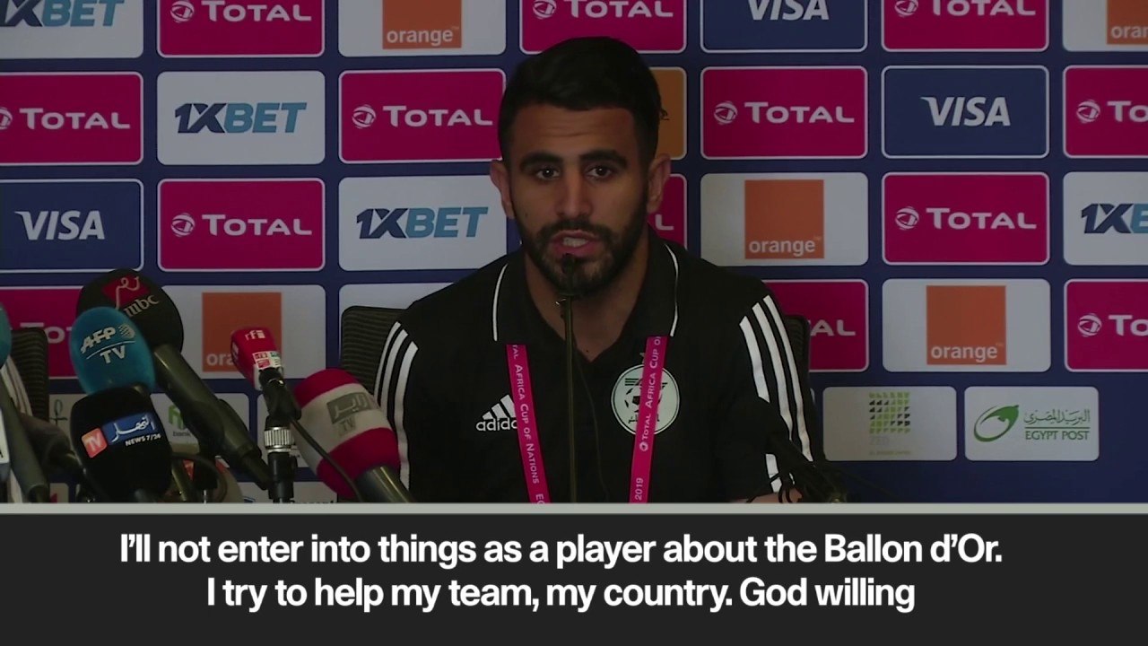 AFCON - Mahrez ahead of Algeria vs. Kenya