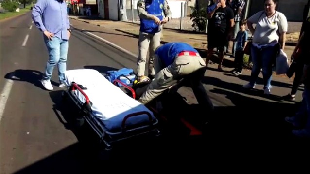 Acidente é registrado na Avenida Assunção, em Cascavel