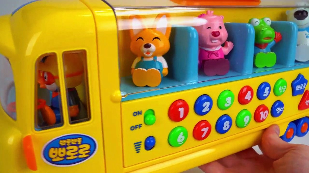 Learn Colors and Counting with Pororo the Little Penguin School Bus!