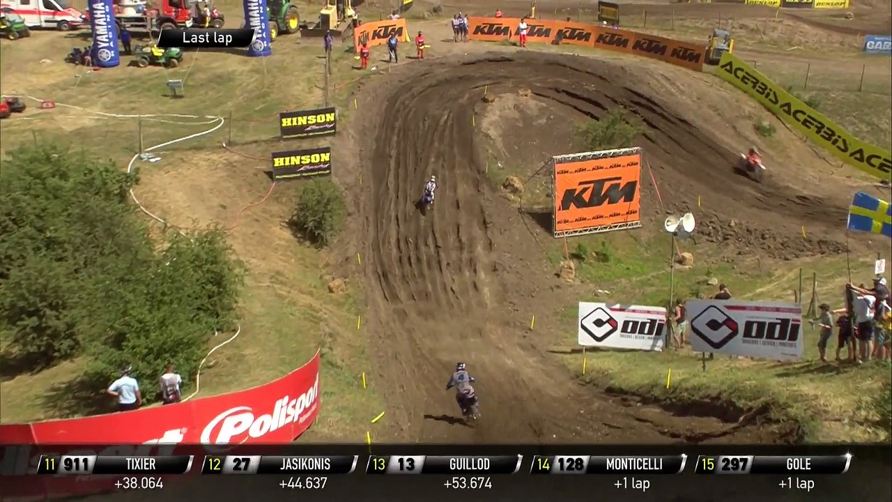 Arnaud Tonus passes Jeremy Seewer - MXGP Race 1 - MXGP of Germany 2019