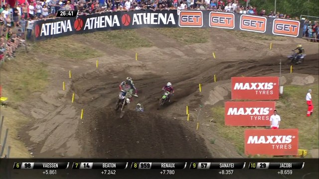 Jacobi passes Sanayei - MX2 Race 2 - MXGP of Germany 2019