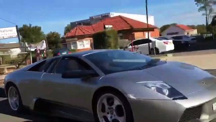Cette Lamborghini tire une remorque pleine de chèvres... Paysan très riche...
