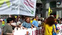 Manifestación a favor de los golpistas en Madrid