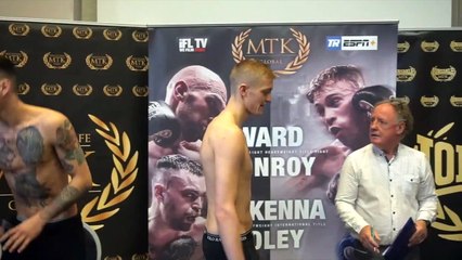 MAKE OR BREAK TIME! PADDY GALLAGHER v LIAM WELLS *FULL & OFFICIAL* WEIGH IN & HEAD-TO-HEAD
