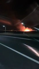 Un hoguera descontrolada provoca el pánico en Granadilla