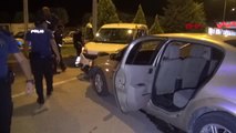 KARAMAN Polis aracı ile otomobil çarpıştı 2'si polis, 5 kişi yaralandı
