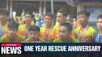 Thai cave boys mark one year rescue anniversary with marathon