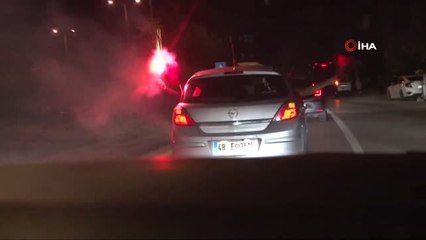 Başkent'te trafik magandaları meşale yaktı