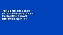 Full E-book  The Book of PF: A No-Nonsense Guide to the OpenBSD Firewall  Best Sellers Rank :  4