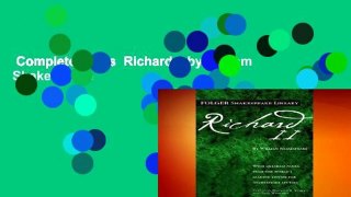Complete acces  Richard II by William Shakespeare