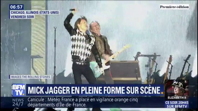Rolling Stones: les images de Mick Jagger en pleine forme lors de son retour sur scène