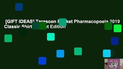 [GIFT IDEAS] Tarascon Pocket Pharmacopoeia 2019 Classic Shirt-Pocket Edition