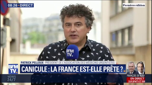 Canicule: pour Patrick Pelloux, il ne faut pas avoir peur, on n'a jamais été aussi prêt