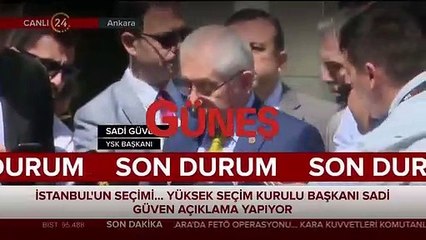YSK Başkanı Sadi Güven rakamları açıkladı