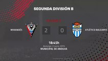Resumen partido entre Mirandés y Atlético Baleares Jornada 3 Segunda B - Play Offs Ascenso