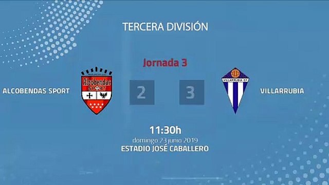 Resumen partido entre Alcobendas Sport y Villarrubia Jornada 3 Tercera División - Play Offs Ascenso