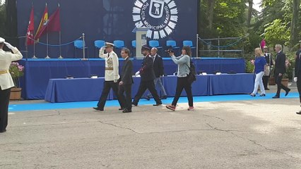 Alcalde de Madrid llega al acto de la Policía Municipal