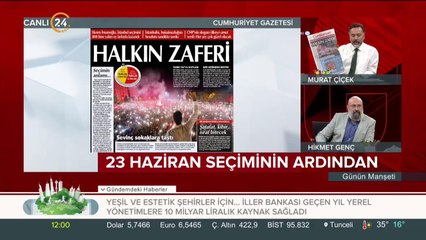 Cumhuriyet Gazetesi'nin "Halkın zaferi" manşeti sosyal medyada