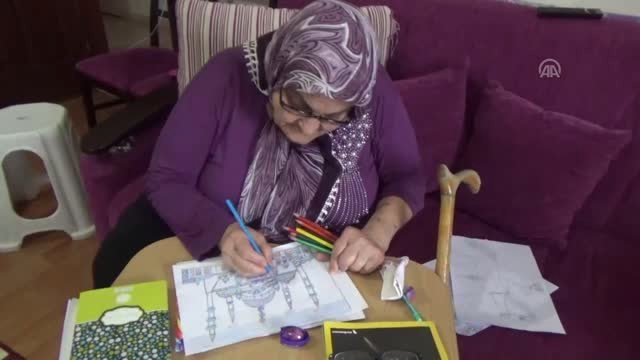 Cennet nine çocukluk hayallerini resmediyor