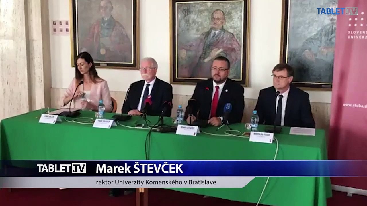 ZÁZNAM: TK za účasti rektora Univerzity Komenského v Bratislave Mareka Števčeka