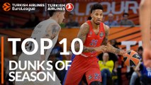 2018-19 Turkish Airlines EuroLeague: Top 10 Dunks!