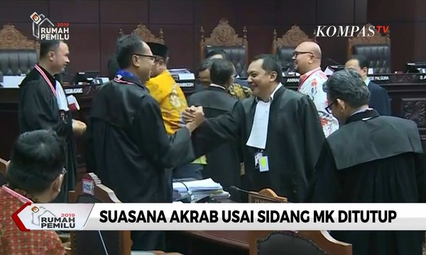 Momen Bersatunya TKN dan BPN di Akhir Sidang MK