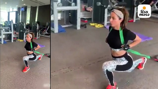 'જિમહૉલિક' હિના ખાનના હાર્ડ વર્કઆઉટ પરથી નજર નહીં હટે તમારી