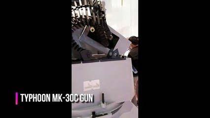 MK 30C Naval Gun Mockup at Naval Defense 2019