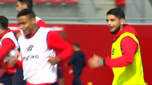 El Sevilla prepara su próximo encuentro contra el Barcelona