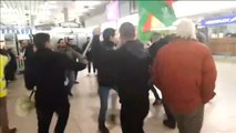 Batalla campal entre pasajeros turcos y manifestantes kurdos en el aeropuerto de Hannover (Alemania)