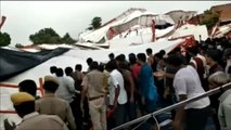 Al menos 14 muertos y 50 heridos tras el derrumbe de una carpa en la India